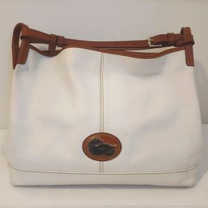 DOONEY & BOURKE WHITE TOTE Fairfield Champsac Leather Hobo Shoulder Bag Large